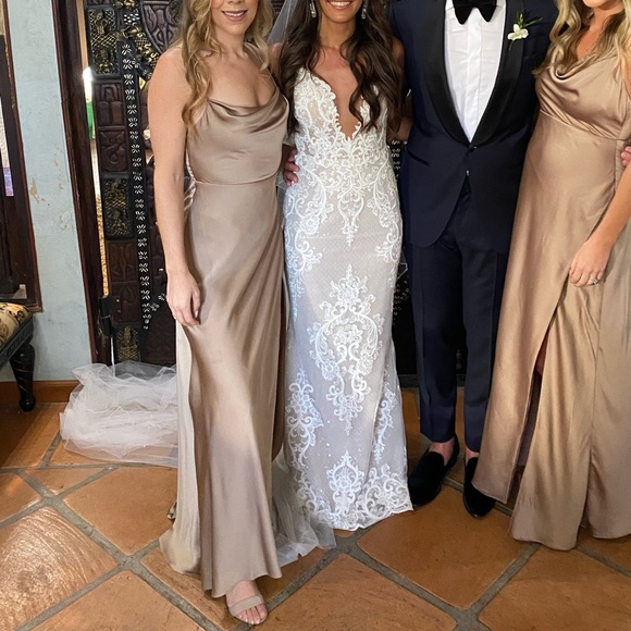 Fame & Partners Strappy Draped Gown - Picture 9 of 10